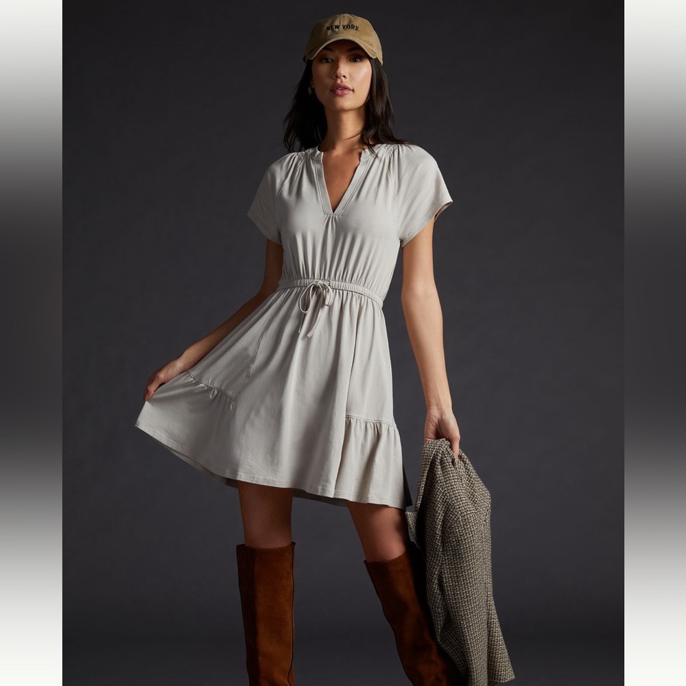 Worn once! Like new! Anthropology x Grey State Sherry Mini Dress - XL
